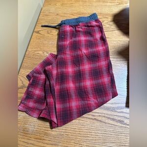 Eddie Bauer 100% Cotton Plaid Lounge pants Size XL